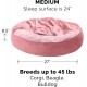 FurHaven 24 Inch Round Small Doughnut Dog Bed Plush Velvet Waves Hooded Calming Cuddler, Washable - Dark Grey, Small FurHaven 24 Inch Round Small Doughnut Dog Bed Plush Velvet Waves Hooded Calming Cuddler, Washable - Dark Grey, Small