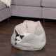 FurHaven 24 Inch Round Small Doughnut Dog Bed Plush Velvet Waves Hooded Calming Cuddler, Washable - Dark Grey, Small FurHaven 24 Inch Round Small Doughnut Dog Bed Plush Velvet Waves Hooded Calming Cuddler, Washable - Dark Grey, Small