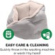 FurHaven 24 Inch Round Small Doughnut Dog Bed Plush Velvet Waves Hooded Calming Cuddler, Washable - Dark Grey, Small FurHaven 24 Inch Round Small Doughnut Dog Bed Plush Velvet Waves Hooded Calming Cuddler, Washable - Dark Grey, Small