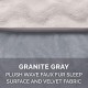 FurHaven Pet Quilted Orthopedic Sofa Bed, Large, Silver Gray FurHaven Pet Quilted Orthopedic Sofa Bed, Large, Silver Gray