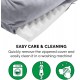 FurHaven Pet Quilted Orthopedic Sofa Bed, Large, Silver Gray FurHaven Pet Quilted Orthopedic Sofa Bed, Large, Silver Gray