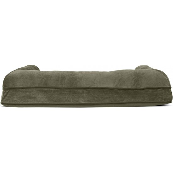 FurHaven Pet Quilted Orthopedic Sofa Bed, Large, Silver Gray FurHaven Pet Quilted Orthopedic Sofa Bed, Large, Silver Gray