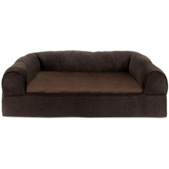 FurHaven Pet Quilted Orthopedic Sofa Bed, Large, Silver Gray FurHaven Pet Quilted Orthopedic Sofa Bed, Large, Silver Gray