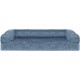 FurHaven Pet Quilted Orthopedic Sofa Bed, Large, Silver Gray FurHaven Pet Quilted Orthopedic Sofa Bed, Large, Silver Gray