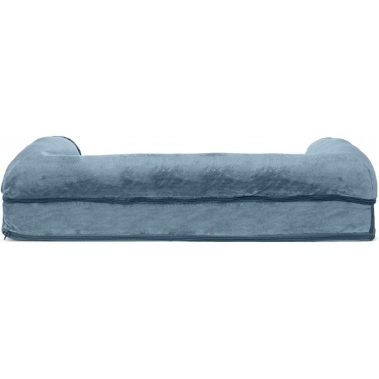 FurHaven Pet Quilted Orthopedic Sofa Bed, Large, Silver Gray FurHaven Pet Quilted Orthopedic Sofa Bed, Large, Silver Gray