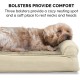FurHaven Pet Quilted Orthopedic Sofa Bed, Large, Silver Gray FurHaven Pet Quilted Orthopedic Sofa Bed, Large, Silver Gray