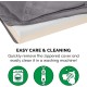 FurHaven Pet Quilted Orthopedic Sofa Bed, Large, Silver Gray FurHaven Pet Quilted Orthopedic Sofa Bed, Large, Silver Gray