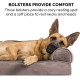 FurHaven Pet Quilted Orthopedic Sofa Bed, Large, Silver Gray FurHaven Pet Quilted Orthopedic Sofa Bed, Large, Silver Gray