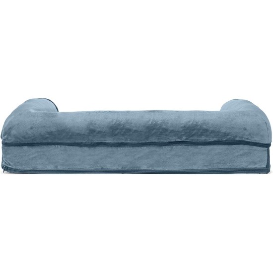 FurHaven Pet Quilted Orthopedic Sofa Bed, Large, Silver Gray FurHaven Pet Quilted Orthopedic Sofa Bed, Large, Silver Gray