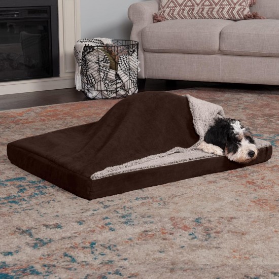 FurHaven Pet Quilted Orthopedic Sofa Bed, Large, Silver Gray FurHaven Pet Quilted Orthopedic Sofa Bed, Large, Silver Gray