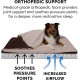 FurHaven Pet Quilted Orthopedic Sofa Bed, Large, Silver Gray FurHaven Pet Quilted Orthopedic Sofa Bed, Large, Silver Gray