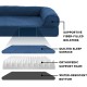 FurHaven Pet Quilted Orthopedic Sofa Bed, Large, Silver Gray FurHaven Pet Quilted Orthopedic Sofa Bed, Large, Silver Gray