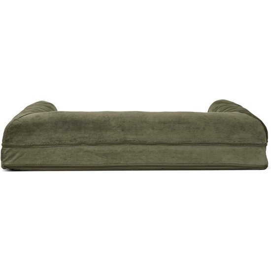 FurHaven Pet Quilted Orthopedic Sofa Bed, Large, Silver Gray FurHaven Pet Quilted Orthopedic Sofa Bed, Large, Silver Gray