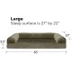 FurHaven Pet Quilted Orthopedic Sofa Bed, Large, Silver Gray FurHaven Pet Quilted Orthopedic Sofa Bed, Large, Silver Gray