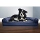 FurHaven Pet Quilted Orthopedic Sofa Bed, Large, Silver Gray FurHaven Pet Quilted Orthopedic Sofa Bed, Large, Silver Gray