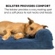 FurHaven Pet Quilted Orthopedic Sofa Bed, Large, Silver Gray FurHaven Pet Quilted Orthopedic Sofa Bed, Large, Silver Gray