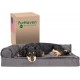 FurHaven Pet Quilted Orthopedic Sofa Bed, Large, Silver Gray FurHaven Pet Quilted Orthopedic Sofa Bed, Large, Silver Gray