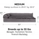 FurHaven Pet Quilted Orthopedic Sofa Bed, Large, Silver Gray FurHaven Pet Quilted Orthopedic Sofa Bed, Large, Silver Gray