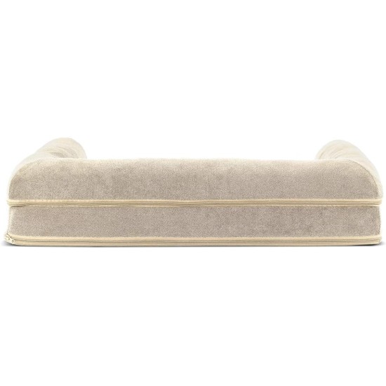FurHaven Pet Quilted Orthopedic Sofa Bed, Large, Silver Gray FurHaven Pet Quilted Orthopedic Sofa Bed, Large, Silver Gray