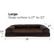 FurHaven Pet Quilted Orthopedic Sofa Bed, Large, Silver Gray FurHaven Pet Quilted Orthopedic Sofa Bed, Large, Silver Gray