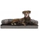 FurHaven Pet Quilted Orthopedic Sofa Bed, Large, Silver Gray FurHaven Pet Quilted Orthopedic Sofa Bed, Large, Silver Gray