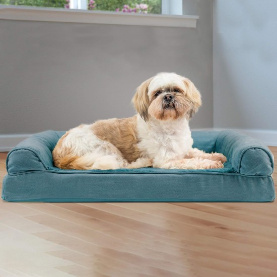 FurHaven Pet Quilted Orthopedic Sofa Bed, Large, Silver Gray FurHaven Pet Quilted Orthopedic Sofa Bed, Large, Silver Gray