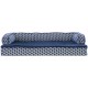 FurHaven Pet Quilted Orthopedic Sofa Bed, Large, Silver Gray FurHaven Pet Quilted Orthopedic Sofa Bed, Large, Silver Gray