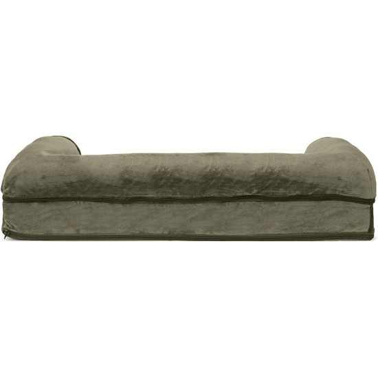 FurHaven Pet Quilted Orthopedic Sofa Bed, Large, Silver Gray FurHaven Pet Quilted Orthopedic Sofa Bed, Large, Silver Gray