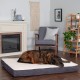 FurHaven Pet Quilted Orthopedic Sofa Bed, Large, Silver Gray FurHaven Pet Quilted Orthopedic Sofa Bed, Large, Silver Gray