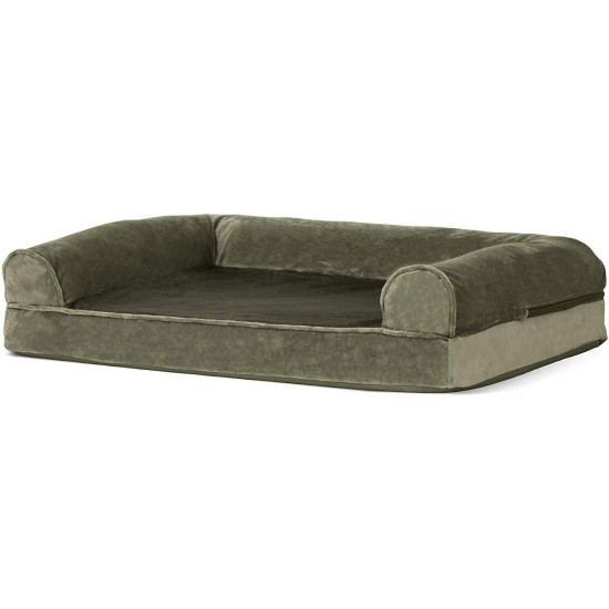 FurHaven Pet Quilted Orthopedic Sofa Bed, Large, Silver Gray FurHaven Pet Quilted Orthopedic Sofa Bed, Large, Silver Gray