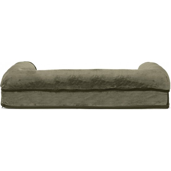 FurHaven Pet Quilted Orthopedic Sofa Bed, Large, Silver Gray FurHaven Pet Quilted Orthopedic Sofa Bed, Large, Silver Gray