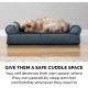 FurHaven Pet Quilted Orthopedic Sofa Bed, Large, Silver Gray FurHaven Pet Quilted Orthopedic Sofa Bed, Large, Silver Gray