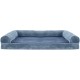 FurHaven Pet Quilted Orthopedic Sofa Bed, Large, Silver Gray FurHaven Pet Quilted Orthopedic Sofa Bed, Large, Silver Gray