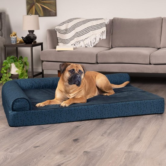 FurHaven Pet Quilted Orthopedic Sofa Bed, Large, Silver Gray FurHaven Pet Quilted Orthopedic Sofa Bed, Large, Silver Gray