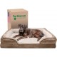FurHaven Pet Quilted Orthopedic Sofa Bed, Large, Silver Gray FurHaven Pet Quilted Orthopedic Sofa Bed, Large, Silver Gray