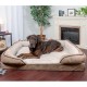 FurHaven Pet Quilted Orthopedic Sofa Bed, Large, Silver Gray FurHaven Pet Quilted Orthopedic Sofa Bed, Large, Silver Gray
