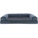 FurHaven Pet Quilted Orthopedic Sofa Bed, Large, Silver Gray FurHaven Pet Quilted Orthopedic Sofa Bed, Large, Silver Gray