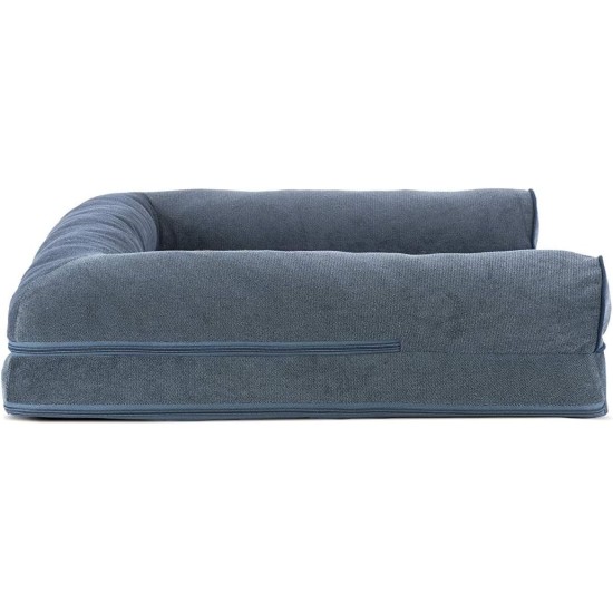 FurHaven Pet Quilted Orthopedic Sofa Bed, Large, Silver Gray FurHaven Pet Quilted Orthopedic Sofa Bed, Large, Silver Gray