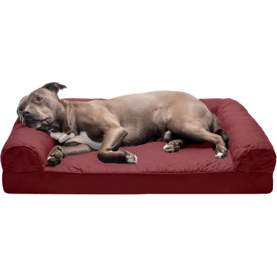 FurHaven Pet Quilted Orthopedic Sofa Bed, Large, Silver Gray FurHaven Pet Quilted Orthopedic Sofa Bed, Large, Silver Gray