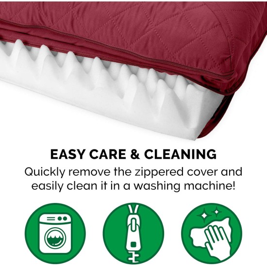 FurHaven Pet Quilted Orthopedic Sofa Bed, Large, Silver Gray FurHaven Pet Quilted Orthopedic Sofa Bed, Large, Silver Gray