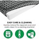 FurHaven Pet Quilted Orthopedic Sofa Bed, Large, Silver Gray FurHaven Pet Quilted Orthopedic Sofa Bed, Large, Silver Gray