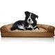 FurHaven Pet Quilted Orthopedic Sofa Bed, Large, Silver Gray FurHaven Pet Quilted Orthopedic Sofa Bed, Large, Silver Gray
