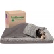 FurHaven Pet Quilted Orthopedic Sofa Bed, Large, Silver Gray FurHaven Pet Quilted Orthopedic Sofa Bed, Large, Silver Gray