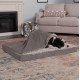 FurHaven Pet Quilted Orthopedic Sofa Bed, Large, Silver Gray FurHaven Pet Quilted Orthopedic Sofa Bed, Large, Silver Gray