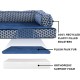 FurHaven Pet Quilted Orthopedic Sofa Bed, Large, Silver Gray FurHaven Pet Quilted Orthopedic Sofa Bed, Large, Silver Gray