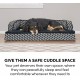 FurHaven Pet Quilted Orthopedic Sofa Bed, Large, Silver Gray FurHaven Pet Quilted Orthopedic Sofa Bed, Large, Silver Gray