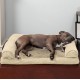 FurHaven Pet Quilted Orthopedic Sofa Bed, Large, Silver Gray FurHaven Pet Quilted Orthopedic Sofa Bed, Large, Silver Gray