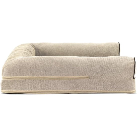 FurHaven Pet Quilted Orthopedic Sofa Bed, Large, Silver Gray FurHaven Pet Quilted Orthopedic Sofa Bed, Large, Silver Gray