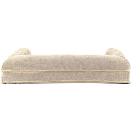 FurHaven Pet Quilted Orthopedic Sofa Bed, Large, Silver Gray FurHaven Pet Quilted Orthopedic Sofa Bed, Large, Silver Gray