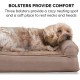 FurHaven Pet Quilted Orthopedic Sofa Bed, Large, Silver Gray FurHaven Pet Quilted Orthopedic Sofa Bed, Large, Silver Gray